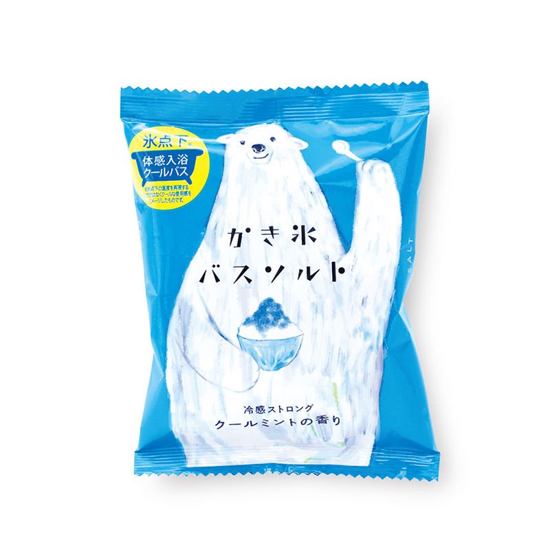 かき氷バスソルト クールミントの香り a（ＣＨカキゴオリバスＳＴ）　55g