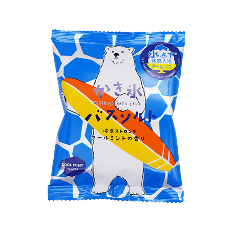 かき氷バスソルト クールミントの香りｂ〔ＣＨカキゴオリバスＳＴ〕　55g