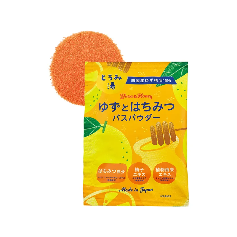 ゆずRC バスパウダーCF（ゆずとはちみつの香り） 〔HRC バスパウダーb〕　40g