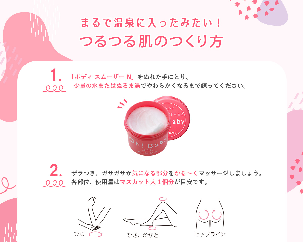 つるつる肌の作り方