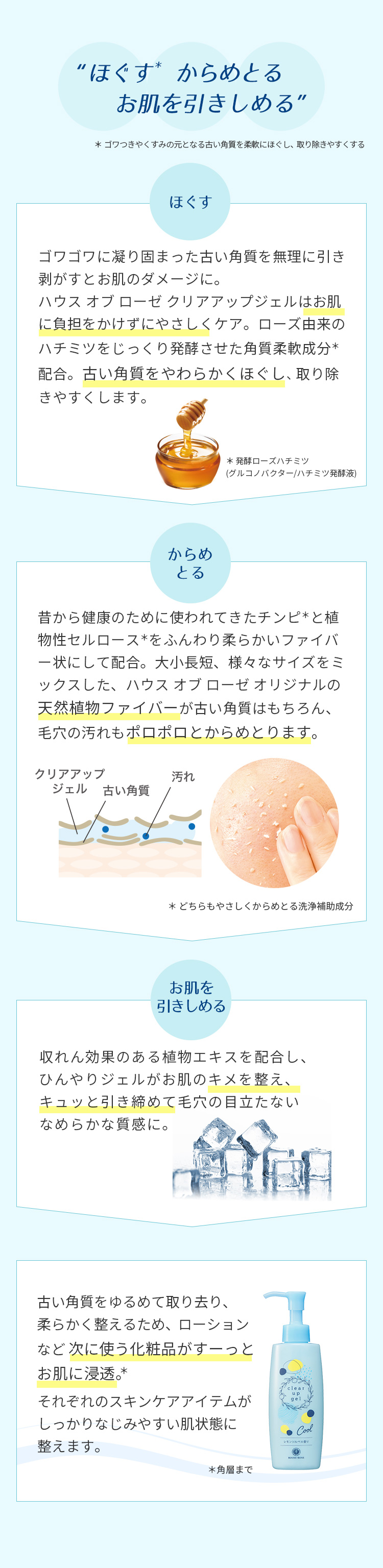 ほぐす・からめとる・お肌を引きしめる” くすみのない澄み肌へ導く角質ケア