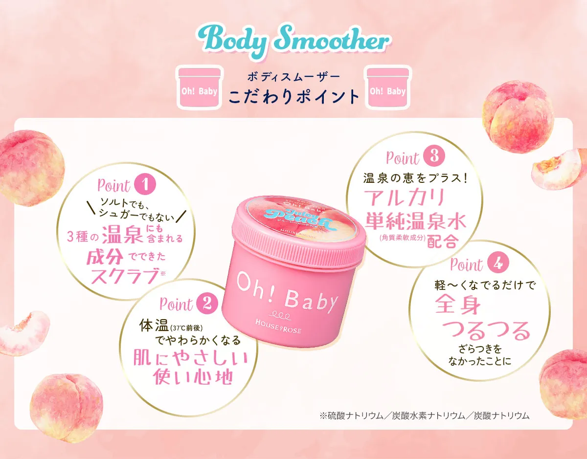 ジューシーピーチの香り スムーザー特長