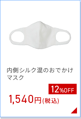 内側シルク混のおでかけ マスク
