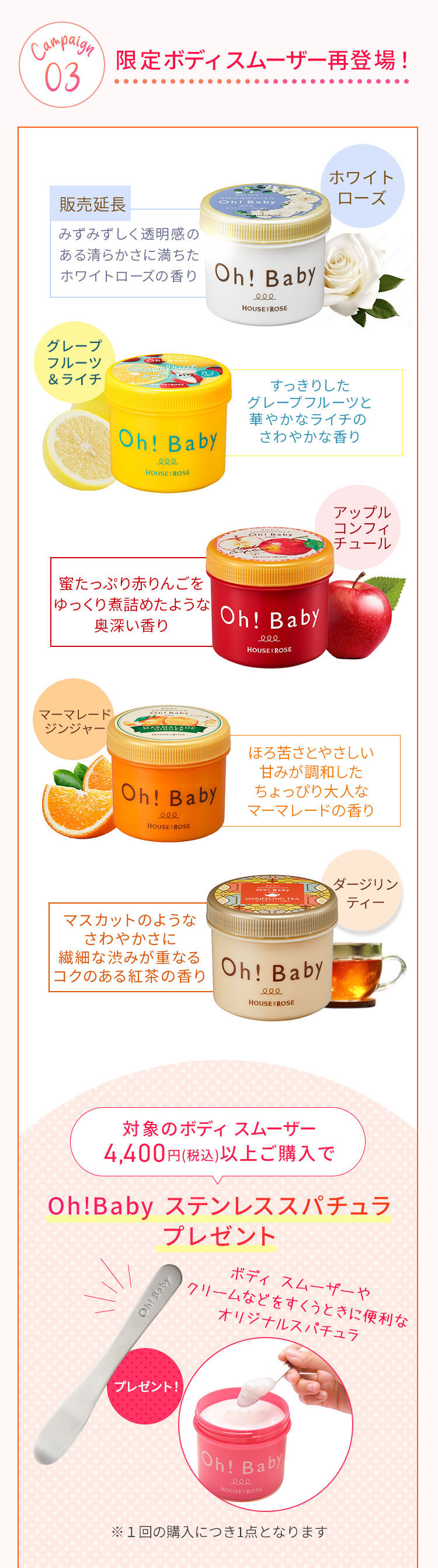 ステンレススパチュラプレゼント