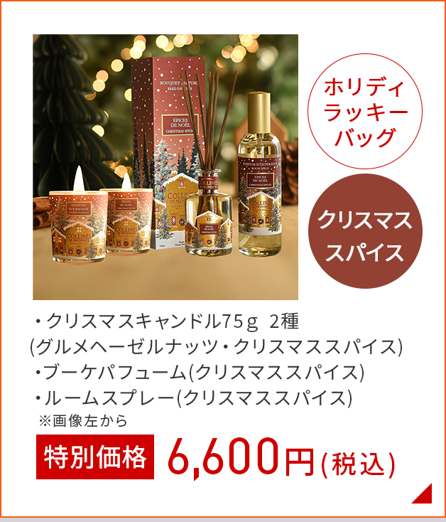 ホリデーラッキィバッグクリスマススパイス