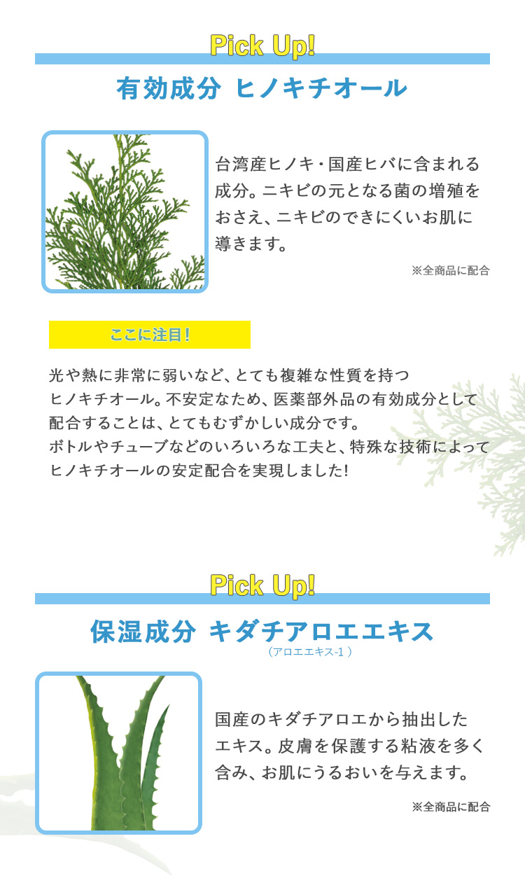 お肌にイイコト処方 ヒノキチオール キダチアロエ アーティチョーク 芍桃蘇