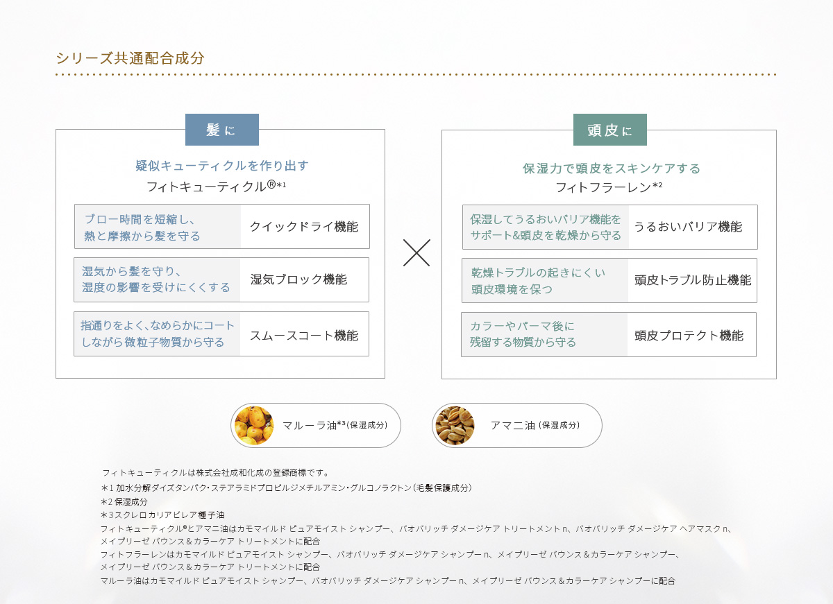 髪と頭皮へWのアプローチ、 すこやかに導く